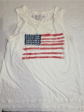 Women's White Flag Graphic Tank Top
